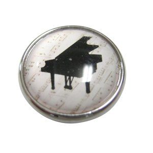Black Toned Musical Piano Design Magnet